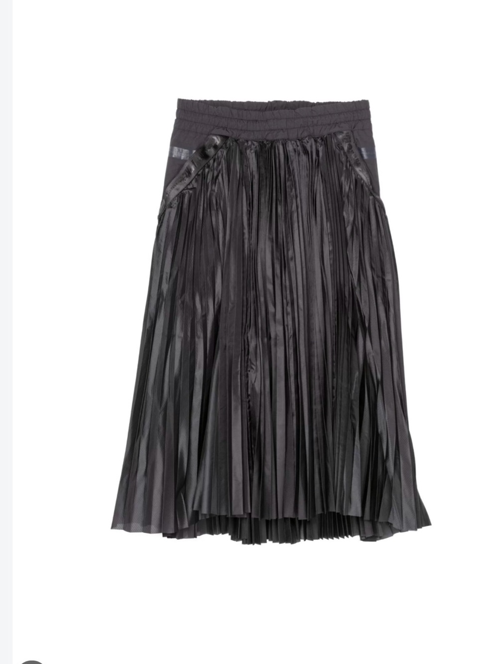 Nike x Sacai  Black Pleated Midi Skort